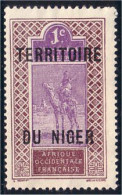 372 AOF 1c Niger Chameau Camel Sans Gomme (f3-AEF-90) - Ungebraucht