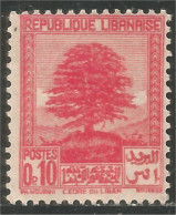371 Grand Liban 1937 Arbre Cèdre Cedar Tree No Gum (f3-ALA-61) - Usados