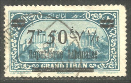 371 Grand Liban 1927 Beyrouth (f3-ALA-46) - Usati