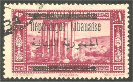 371 Grand Liban 1928 Baalbeck Surcharge (f3-ALA-42) - Gebraucht