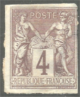 370 Colonies Françaises 1878 Sage 4c Lilas-brun Sur Gris Cat 50.00 Euros (f3-EG-27) - Sage