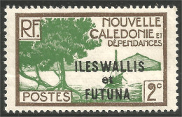 391 Wallis Futuna Bateau Ship Schiff 2c Surchargé MH * Neuf (f3-WF-59) - Unused Stamps