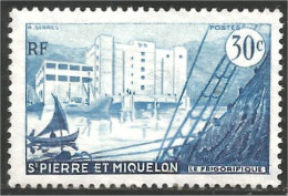 390 St-Pierre Miquelon Bateau Pêche Frigorifique Sailing Ship Boat Voilier Sans Gomme (f3-SPM-153b) - Barche