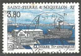 390 St-Pierre Miquelon 1996 Douane Customs Passagers Bateau Boat Ship (f3-SPM-149) - Barche