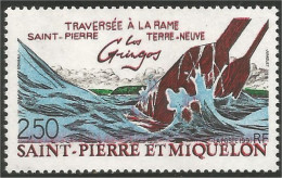 390 St-Pierre Miquelon Traversée Rame Bateau Rowing Boat MNH ** Neuf (f3-SPM-123) - Barche