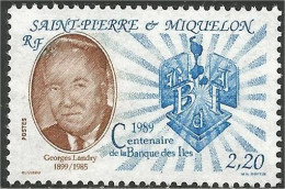 390 St-Pierre Miquelon Centenaire Banque MNH ** Neuf (f3-SPM-121) - Monete