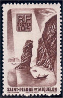 390 St-Pierre Miquelon 10c Roc Langlade Rock MNH ** Neuf (f3-SPM-83) - Nuevos