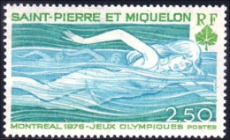 390 St-Pierre Miquelon Natation Swimming MNH ** Neuf (f3-SPM-89c) - Ete 1976: Montréal