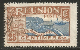 387 Réunion 1907 25c Bleu Lilas (f3-REU-69) - Usados