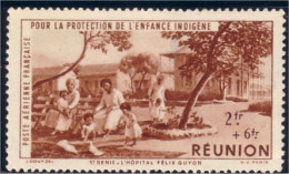 387 Réunion Protection Enfance Indigene MH * Neuf (f3-REU-38) - Posta Aerea