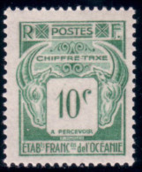 385 Oceanie Taxe 10c MLH * Neuf (f3-OCE-4) - Neufs