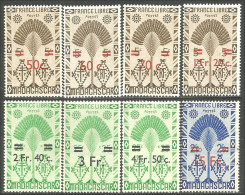 382 Madagascar 1945 Série De Londres Surchargée Complète MNH ** Neuf (f3-MDG-34) - Ungebraucht