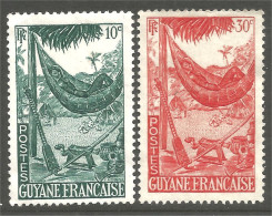 380 Guyane Francaise Repos Hamac Sans Gomme (f3-INI-42) - Oblitérés