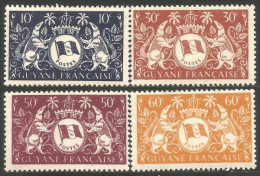 380 Guyane Francaise Série De Londres 10c à 60c MLH * Neuf Legere (f3-INI-34) - Ungebraucht