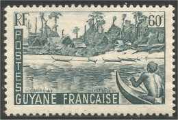 380 Guyane Francaise Maroni River Bateau Boat Schiff No Gum Sans Gomme (f3-INI-33) - Barche