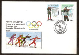 MOLDOVA 1994●Winter Olympic Games Lillehammer●Biathlon●Mi96-97 FDC - Invierno 1994: Lillehammer