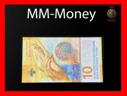 SWITZERLAND 10 Francs  2016  P. 75   *sig. Studer - Jordan*   UNC - Switzerland
