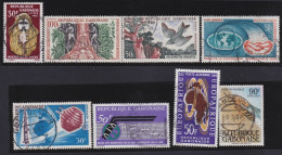 Gabon   .  Y&T   .   8 Timbres    .   O   .     Oblitéré - Gebraucht