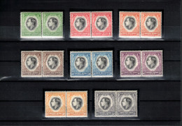 South West Africa 1937 Coronation Complete Set In Pairs Postfrisch Mit Falz / LMM - Africa Del Sud-Ovest (1923-1990)