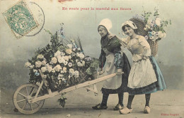 BERGERET , En Route Pour Le Marché Aux Fleurs ( Brouette ) , * 518 33 - Bergeret