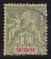 Guyane   .  Y&T   .    42    .    O   .    Oblitéré - Usados