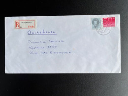 NETHERLANDS 1990 REGISTERED LETTER RIJSENHOUT TO EINDHOVEN 08-10-1990 NEDERLAND AANGETEKEND - Storia Postale