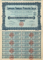 1926: Compagnie Francaise Petrolifere Gallia - Avec Coupons - Electricidad & Gas