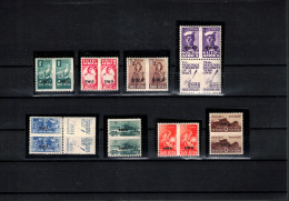 South West Africa 1942-1944 Complete Set In Pairs Postfrisch Mit Falz / LMM - Südwestafrika (1923-1990)