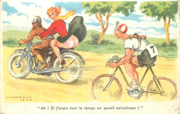 Illustration De Jean CHAPERON , Cyclisme/moto Carte Humoristique , Erotique, * 522 61 - Chaperon, Jean