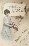 Carte Fantaisie , Prénom , Fête Ste Marie , * 522 04 - Firstnames