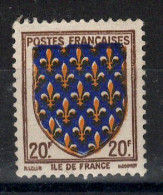 Variété - YV 575 Avec Bleu Très Décalé Qui Cache Partiellement "Postes Françaises" , N** MNH Luxe - Unused Stamps