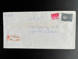 NETHERLANDS 1981 REGISTERED LETTER WEST TERSCHELLING TO BILTHOVEN 18-06-1981 NEDERLAND AANGETEKEND - Briefe U. Dokumente