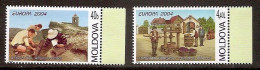 MOLDOVA 2004●EUROPA  Archeology●Wine Making●●Archäologie●Weinbau /Mi487-88 MNH - 2004