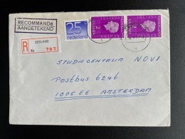 NETHERLANDS 1979 REGISTERED LETTER ZEELAND TO AMSTERDAM 05-10-1979 NEDERLAND AANGETEKEND - Storia Postale