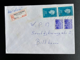 NETHERLANDS 1981 REGISTERED LETTER ZEVENAAR RIJDEND POSTKANTOOR TO BILTHOVEN NEDERLAND AANGETEKEND - Lettres & Documents