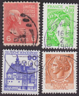 Some Stamps From Europe + USA - Alla Rinfusa (max 999 Francobolli)