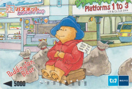 Carte JAPON -  BD Comics - OURS PADDINGTON / Départ Voyage Valise - TEDDY BEAR JAPAN Prepaid Metro Card - BÄR - Cómics