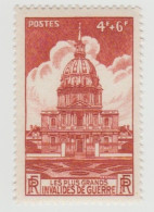 France 1946 1 Timbre Neuf YT N° 751 Les Plus Grands Invalides De Guerre - Fenêtres Obstruées Au 2ème Et 3ème étage - Unused Stamps