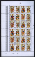 België F1695/98 - Speelkaarten - Cartes à Jouer - Volledig Vel - Feuille Complète - MNH - Plnr 1 - 1971-1980