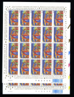 België 2 X F3044 - Kerstmis 2001 - Volledig Vel - Feuille Complète - MNH - 18 X 01 - 30 X 01 - 2001-2010