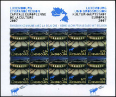 2007 - Luxemburg - Luxembourg - 1712/13 - "Graf Van De Reus" - Botassart - "Tombeau Du Géant" - Rotonde - Sheetlets - Gemeinschaftsausgaben