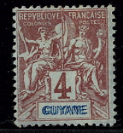 Variété SIGNEE Guyane Type Groupe N° 32a Y&T - Ongebruikt
