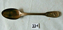 C221 Ancienne Cuillère - Art De La Table - Manche Travaillé - Spoons