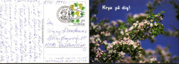 Sweden - Botaniska Trädgårdar F#1473 GUSTAVSBERG 10/10 1987 FD On Postcard (Stamp Day) - FDC