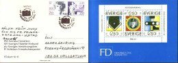 Sweden - Moa Martinson F#1654SX1 YSTAD 6/10 1990 FD On FD-card Nr 8 (Stamp Day) - FDC