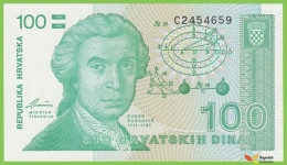 Voyo CROATIA 100 Dinara 1991 P20a B305a C UNC - Croazia