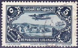 GRAND LIBAN - Avion Au-dessus De Jubayil (Djebail) - Poste Aérienne