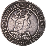 Monnaie, France, François Ier, Teston, 1515-1547, Lyon, TB+, Argent - 1515-1547 Francis I