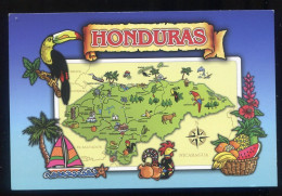 HONDURAS .  Illustrated Map - Carte Géographique Illustrée - Mapas