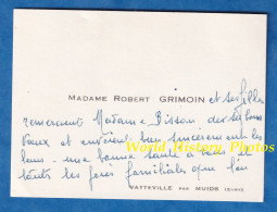 Carte De Visite Ancienne - VATTEVILLE Par MUIDS ( Eure ) - Madame Robert GRIMOIN Et Ses Filles - Généalogie Histoire - Cartes De Visite